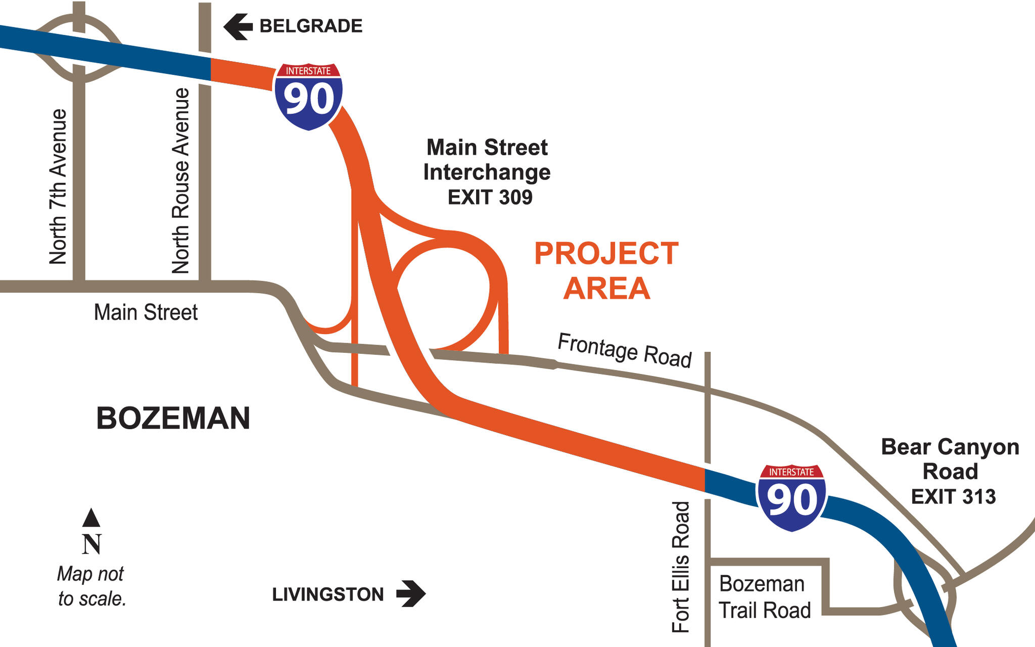 BOZEMAN – All ramps on the I-90 Main Street Interchange (Exit 309) are ...