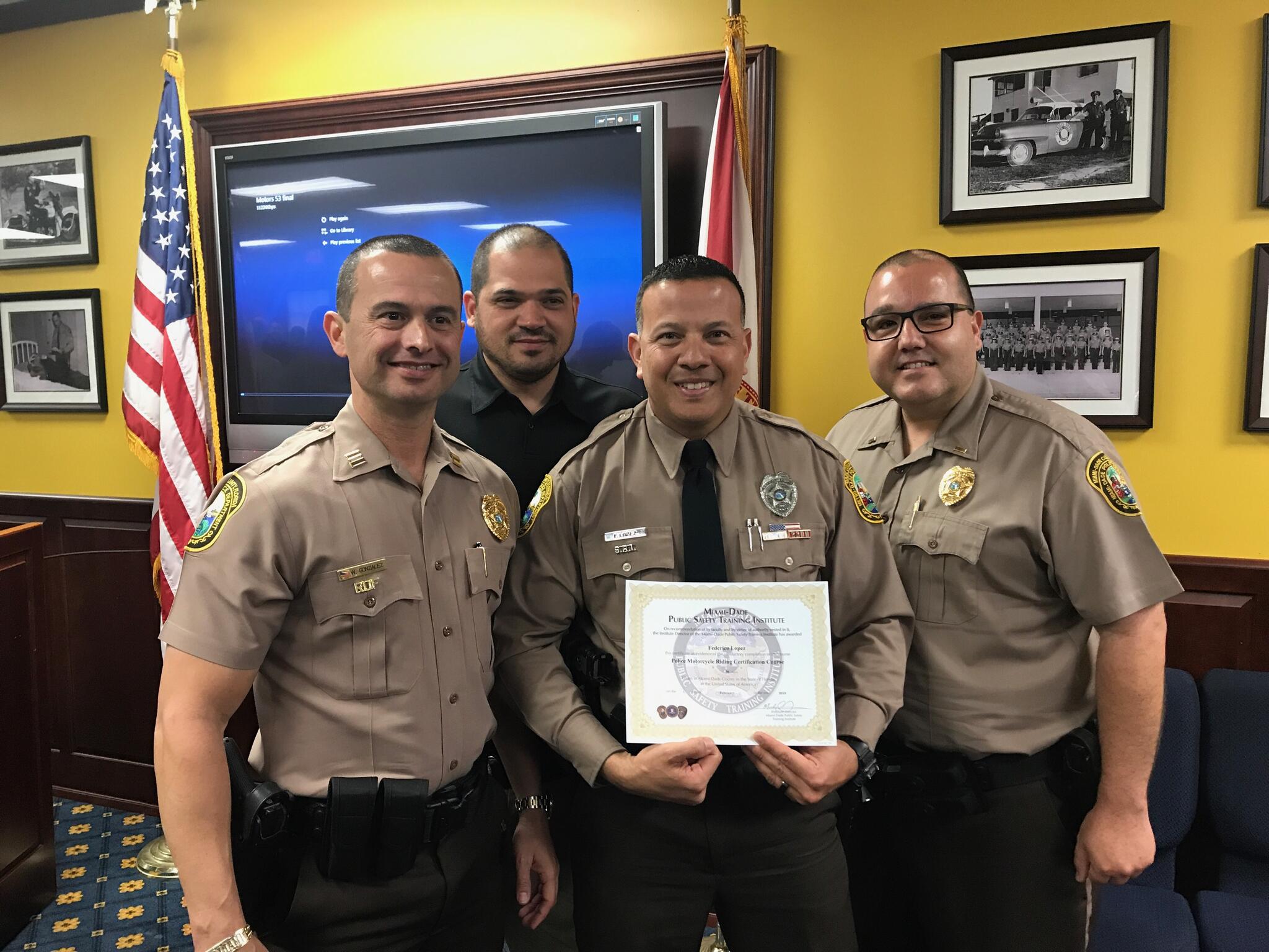 Miami-Dade Military Museum on X: L to R: Dr. Cadian Collman-Perez,  Principal of South Miami Senior High School, Janell Rodriguez,1st place  winner, Veronica Perez, 2nd place winner, and Col. Santana, Senior JROTC