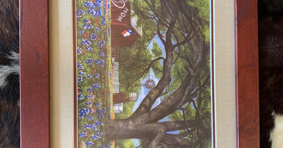 Framed aggie print by benjamin knox titled aggie mom for 40 in