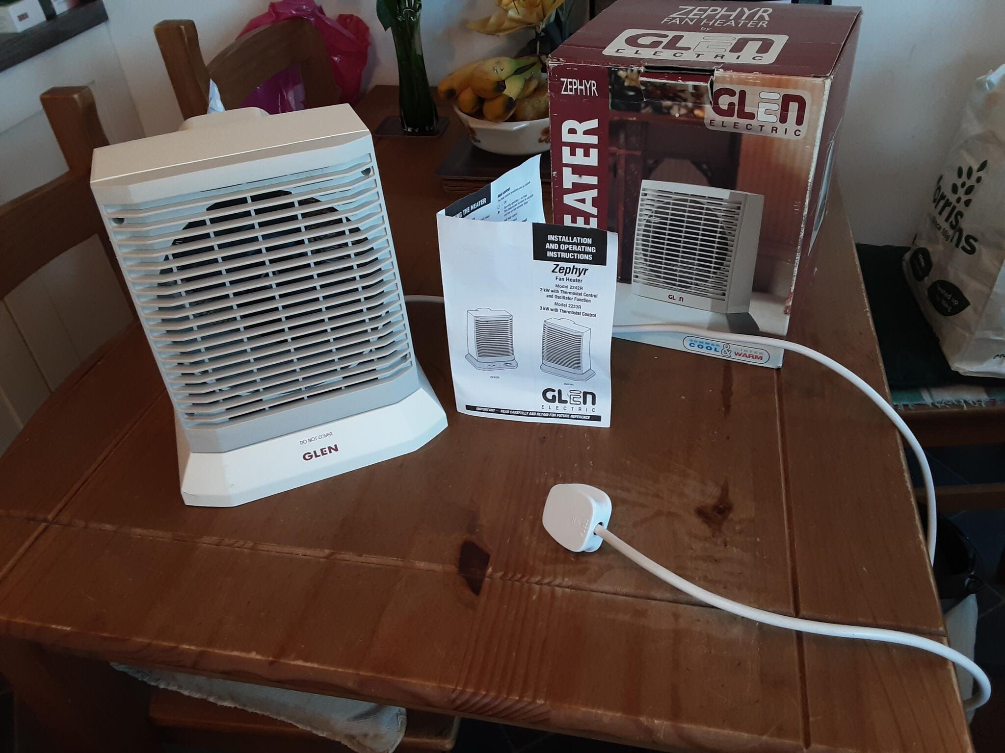 ZEPHYR FAN HEATER By Glen Electric For £15 In Williton, Englu0026 | For Sale u0026  Free — Nextdoor