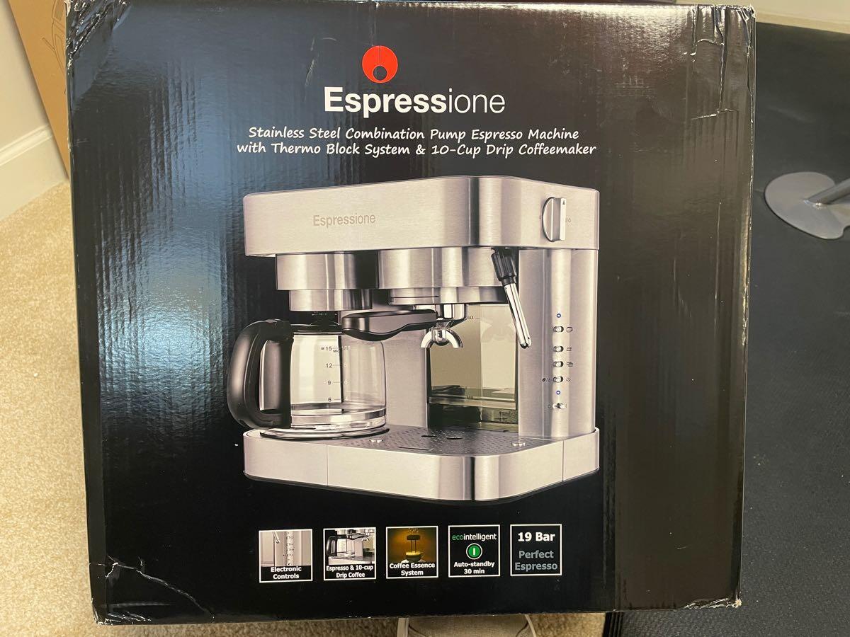 Espressione Stainless Steel Combination Espresso Machine & 10 Cup Drip  Coffee Maker