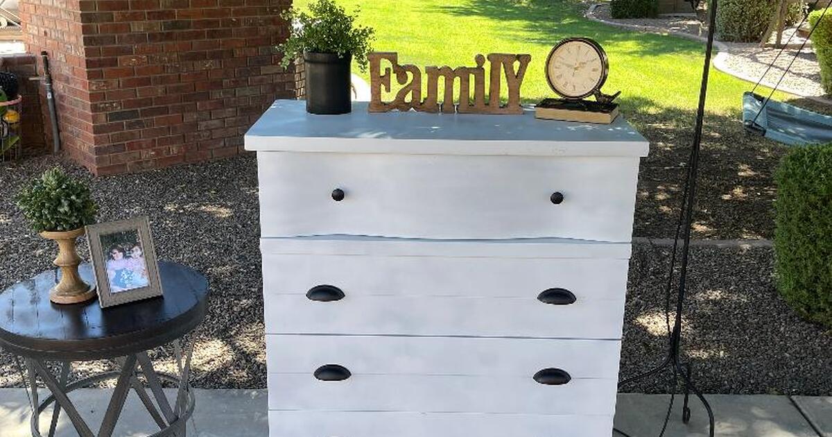 Modern Farmhouse (4) Drawer Tall Wooden Dresser for 175 in Gilbert, AZ
