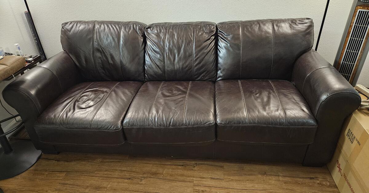 Leather Sleeper Sofa Like New for 500 in San Juan Capistrano, CA For Sale & Free — Nextdoor