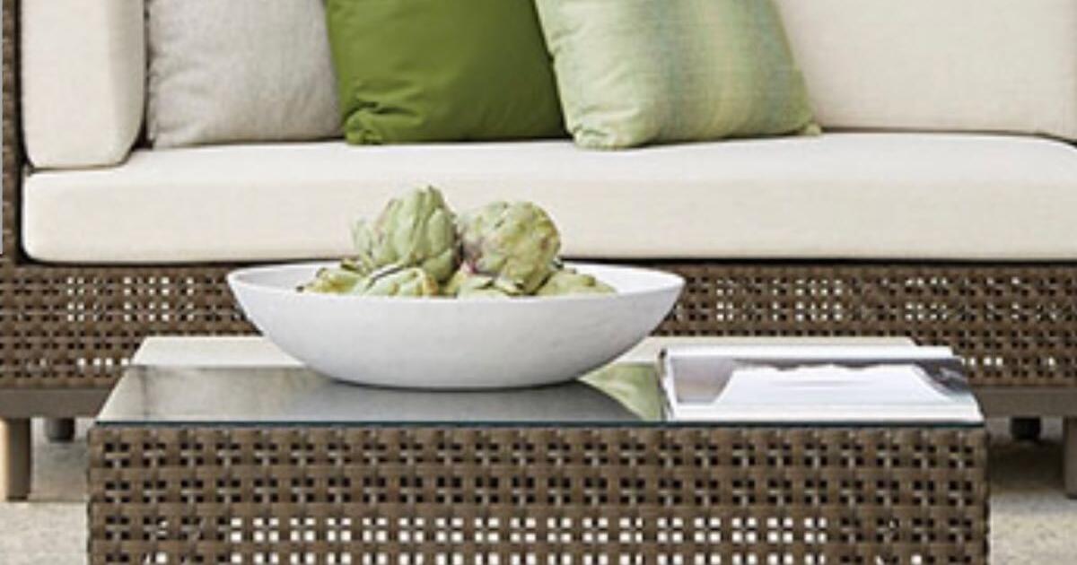 Janus Et Cie Boxwood Square Ottoman Table 86