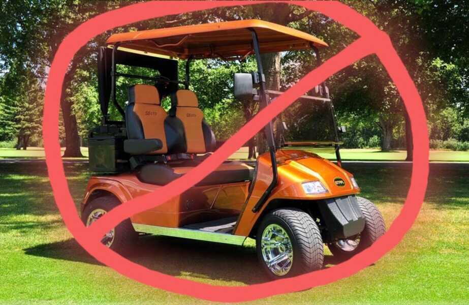 Golf Carts Cannot be Legally Driven on Grapevine Roadways. (Grapevine