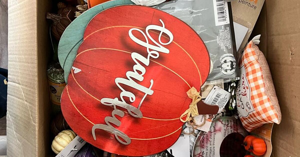 Free craft supplies and various holiday decorations for Free in