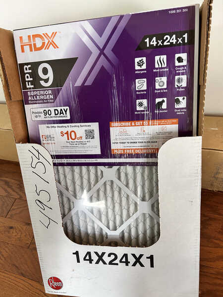 HVAC Air Filters ((14 X 24) For $0 In Trenton, NJ
