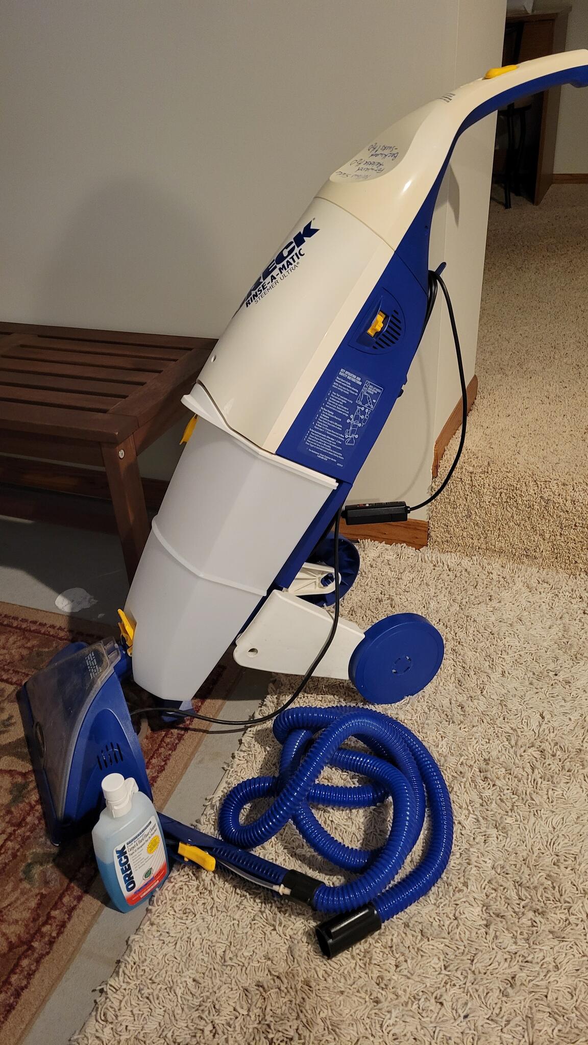 oreck rinse a matic steemer ultra