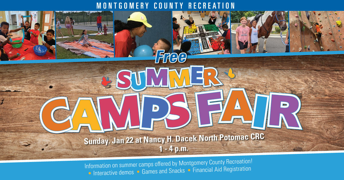 Summer Camps Fair at North Potomac Jan. 22 (Montgomery County