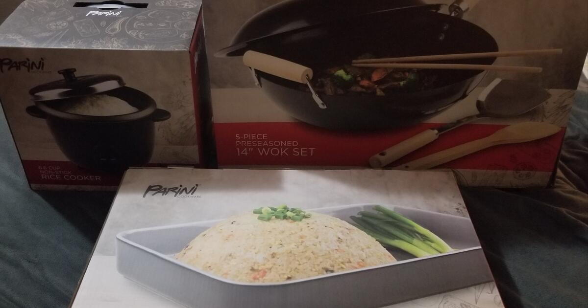 Rice Cooker Wok Dish Parini Asian Cooking Individual Or Ad Set For 