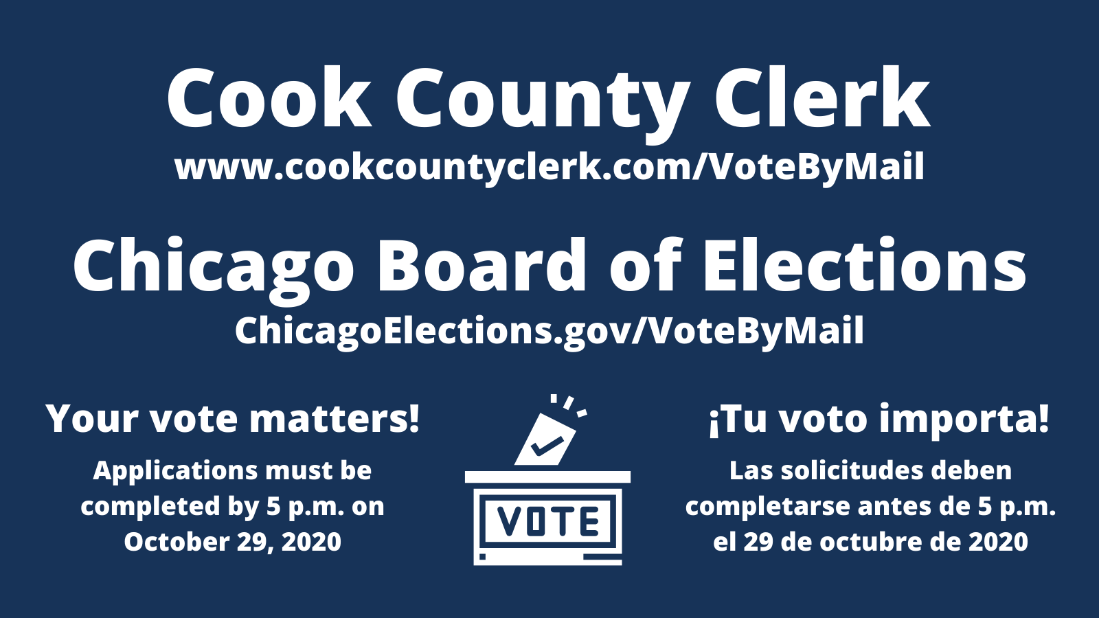 Today is the last day to request a votebymail ballot. Already have