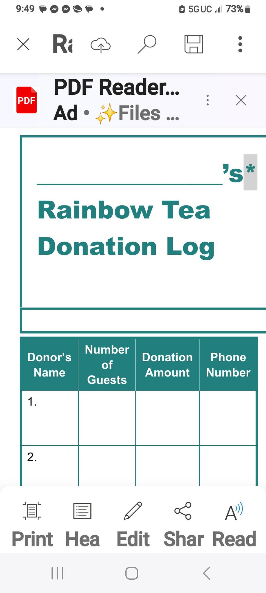 Rainbow Tea