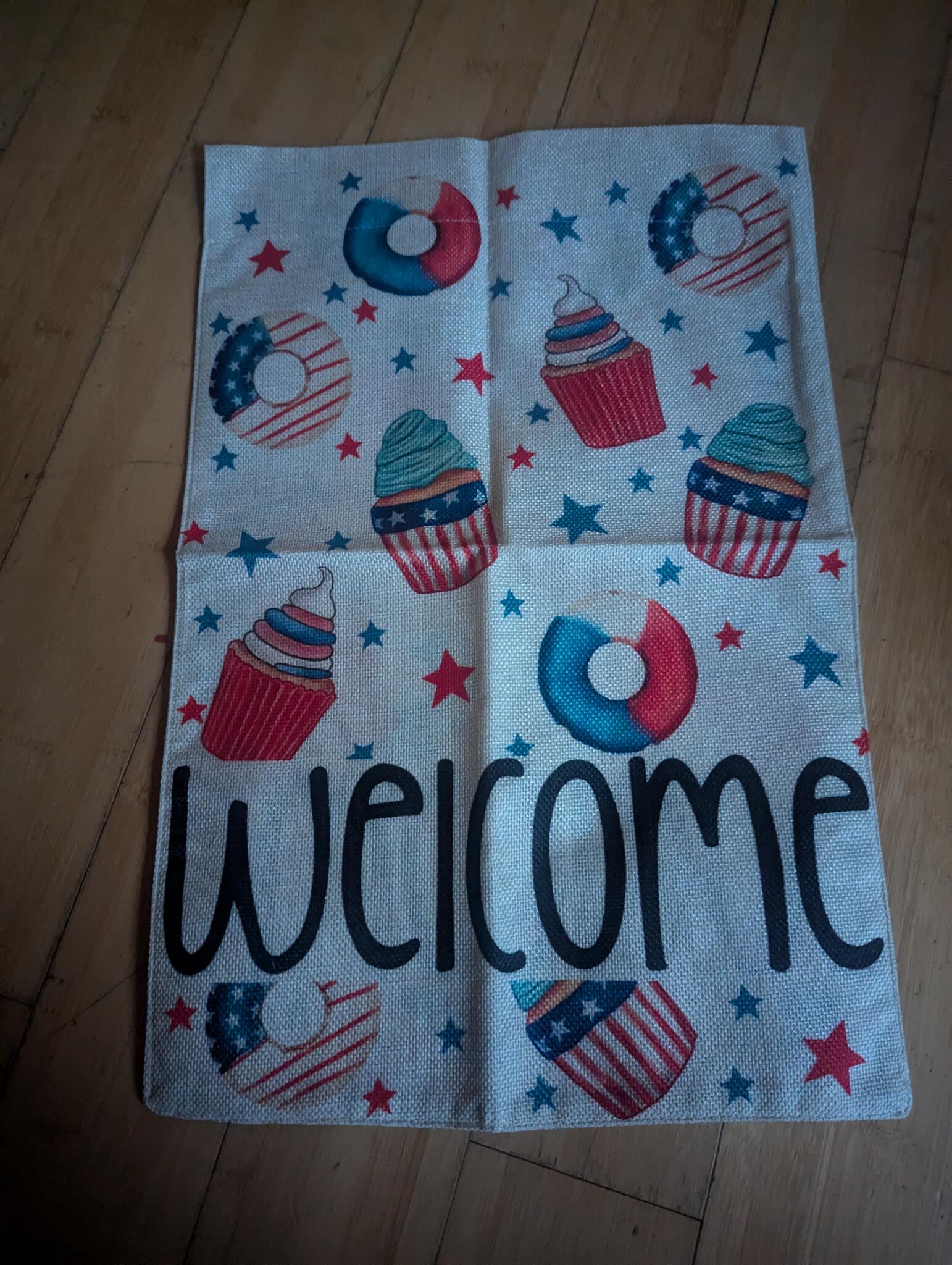 Patriotic Welcome Flag