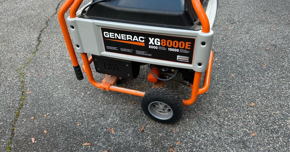 Generac XG 8000E Generator for 60 in Sherborn, MA For Sale & Free