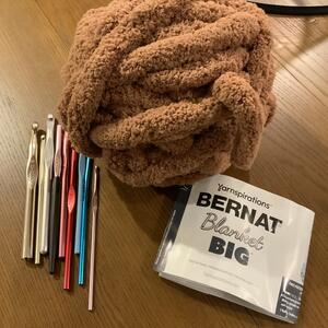 Bernat Blanket Big Yarn with Crochet Hooks