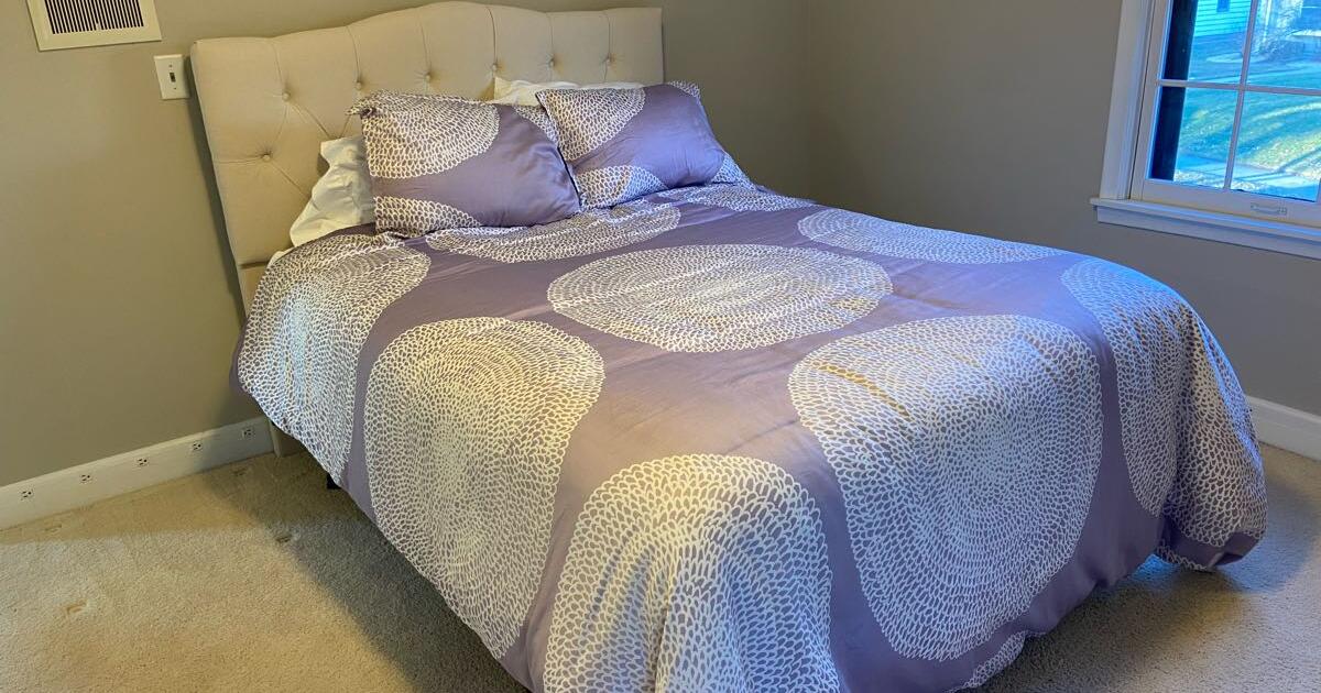 Queen Bed in New Condition with Unused Mattress for 500 in Minneapolis