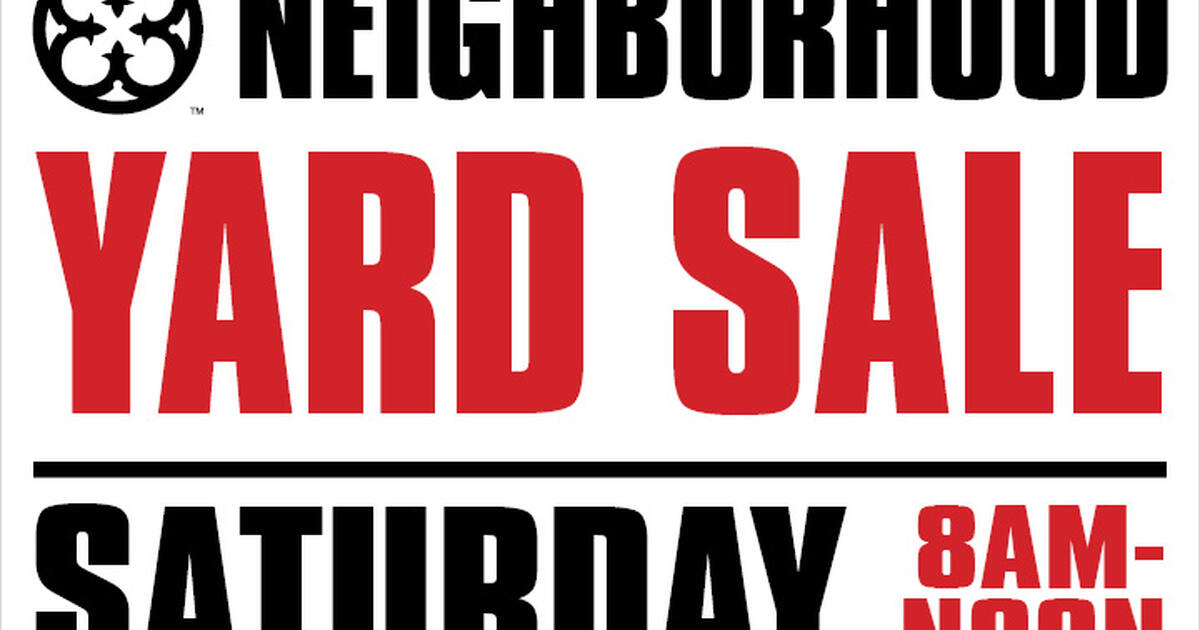 Carmel Woods Neighborhood Yard Sale 812 for 1234 in Mooresville, NC