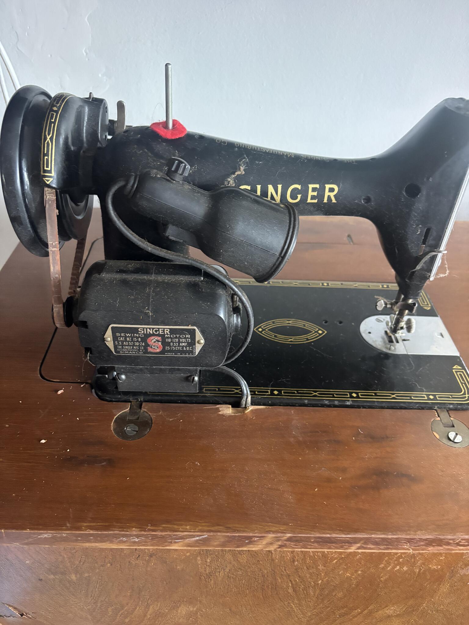 Singer Book Rak Singer Sewing Machine, books, sand filter, and Dining Room pieces/wine ...