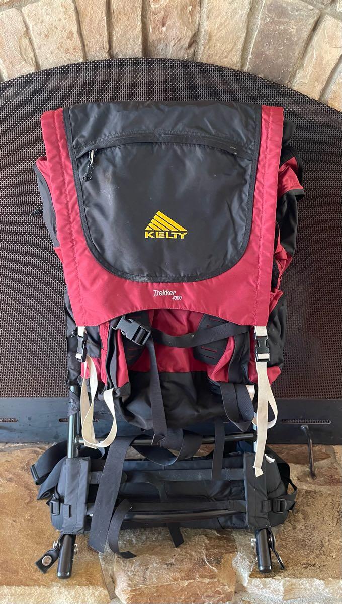 kelty 4300 trekker backpack 2300 Tactical For Military Use zippered side pockets Kelty Trekker 65 Backpack, Garnet