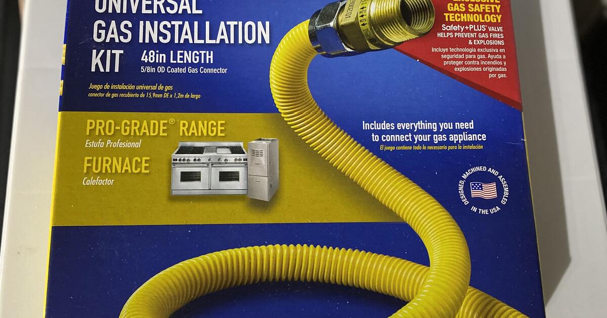 Price Drop; now 20 Universal Gas Installation Kit 48 inches for 20