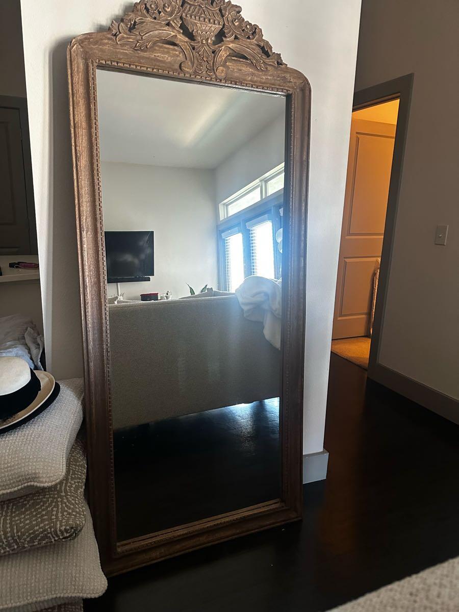 Wooden Mirror and side tables