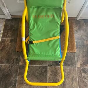 Platports Green and Yellow Rocking Chair