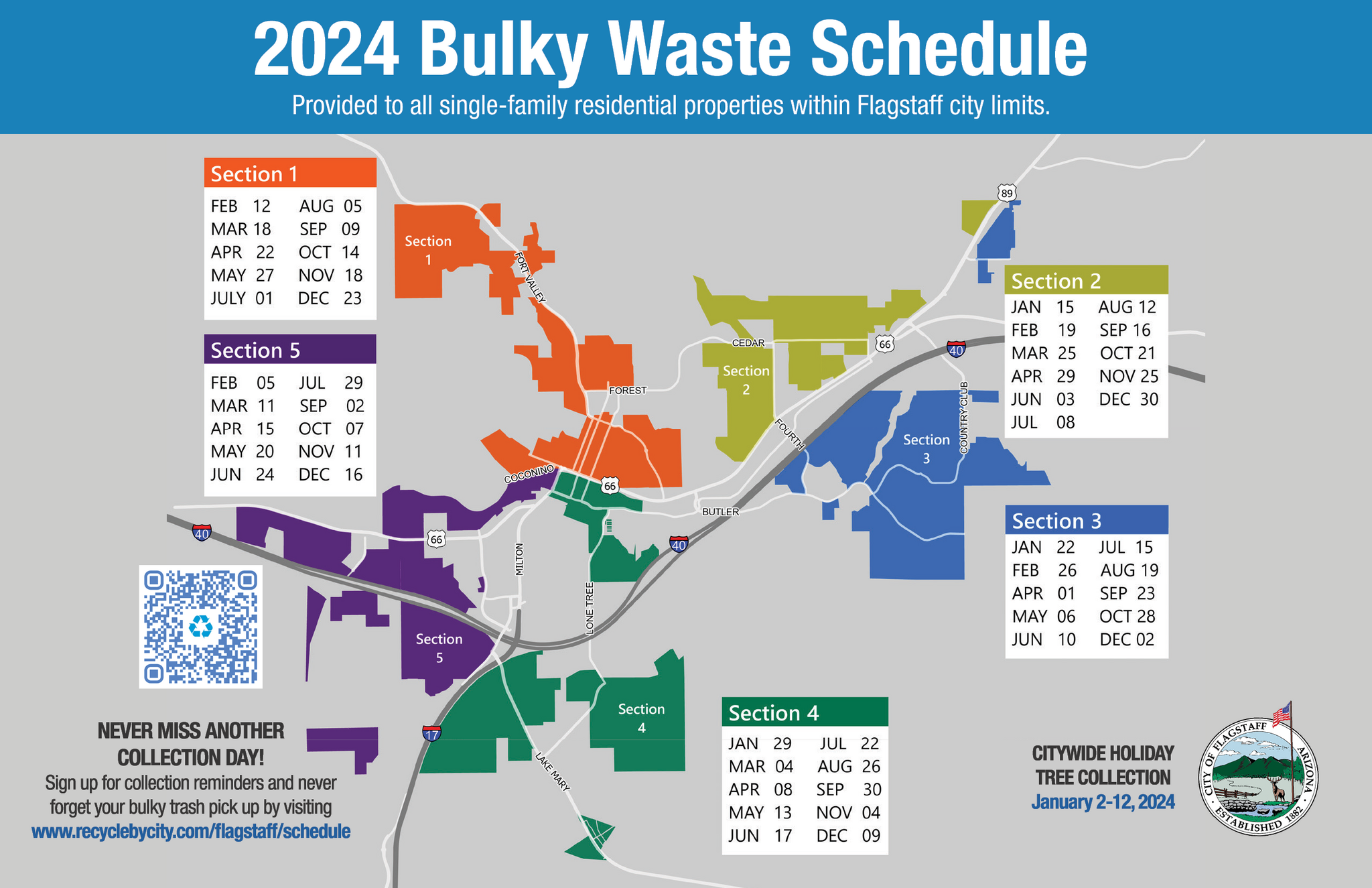 The updated Bulk Trash Pickup Schedule for 2024 is here! (City of