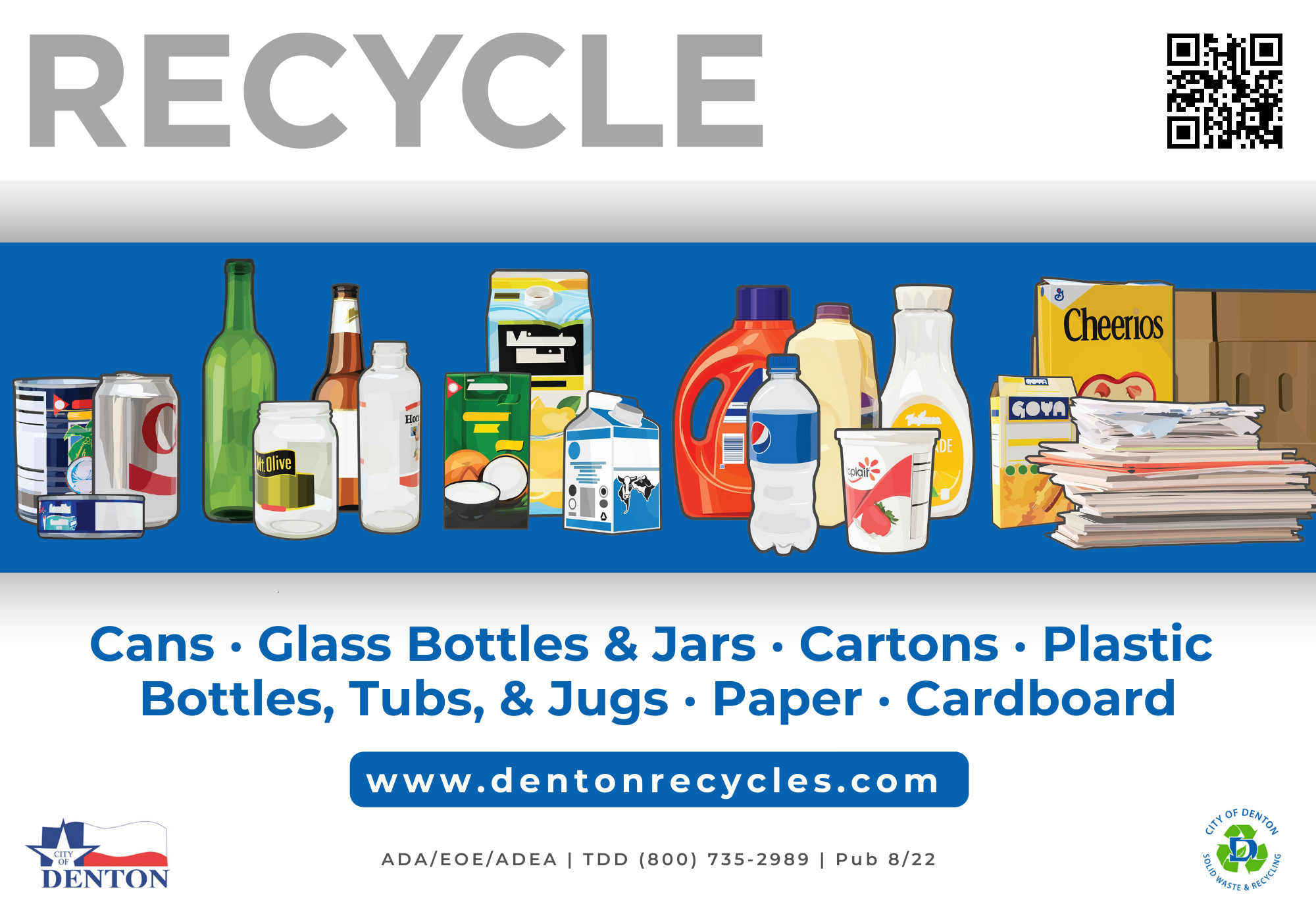 What Can you Recycle in Denton? (City of Denton Solid Waste & Recycling