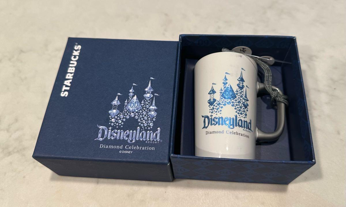 Disney Starbucks Cup Ornament - Disneyland 60th Starbucks