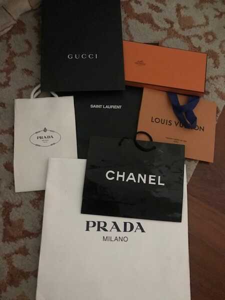 New Paper Bags Prada Chanel Gucci Louis Vuitton Hermes For $25 In