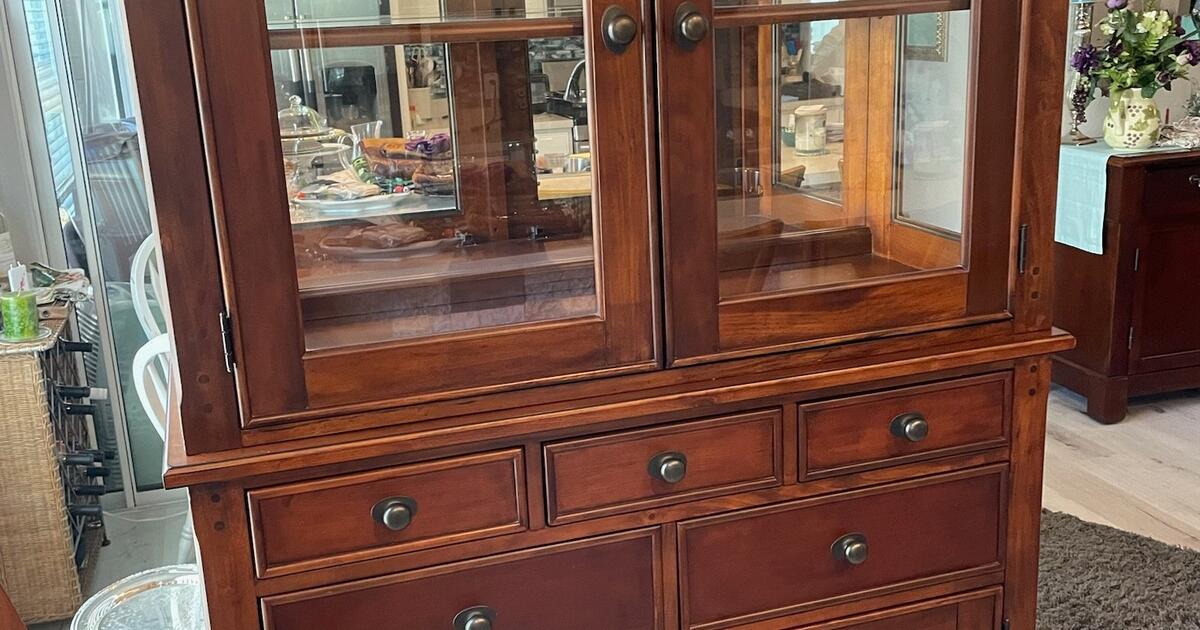 Beautiful Solid Wood Two Piece Dining Room hutch for $325 in The ...