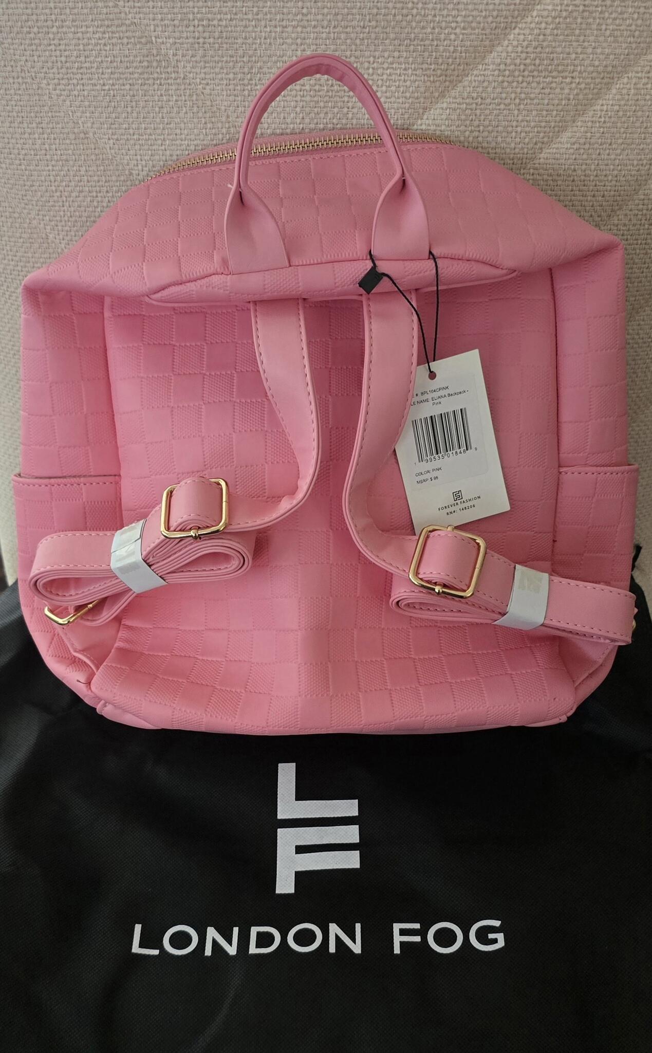 London Fog Eliana Backpack -  Pink London Fog Willow Convertible Handbag-to-Backpack | HSN main image 4
