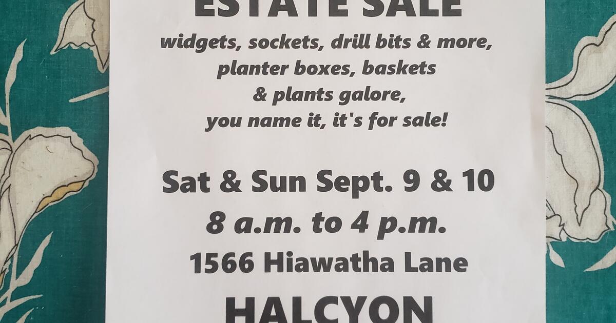 Woodworking tools estate sale Sat/Sun Sept 9th & 10th 8 AM in Nipomo