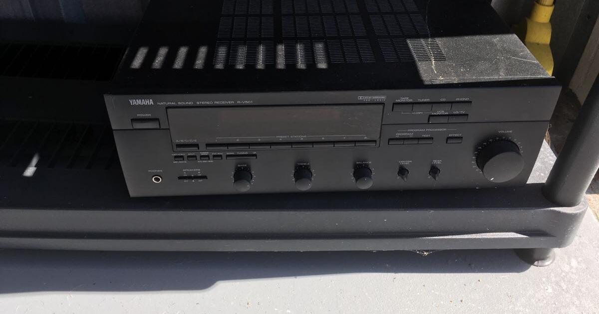 Yamaha stereo receiver Rv501 Techics stereo double cassette deck RS