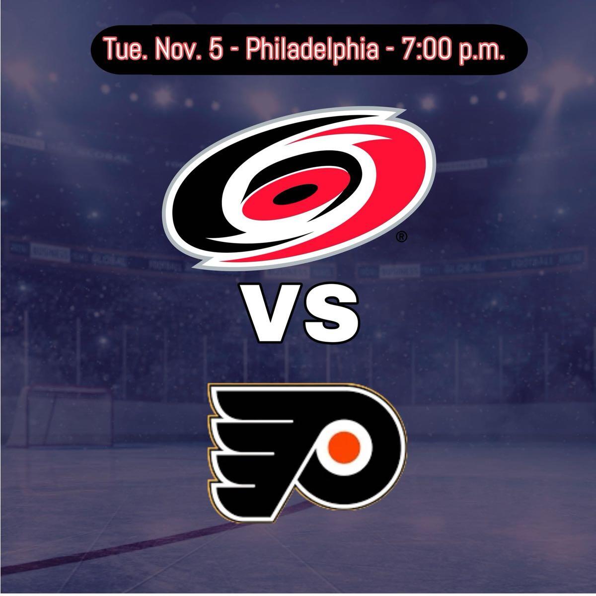 Hurricanes vs Flyers Nov 5th