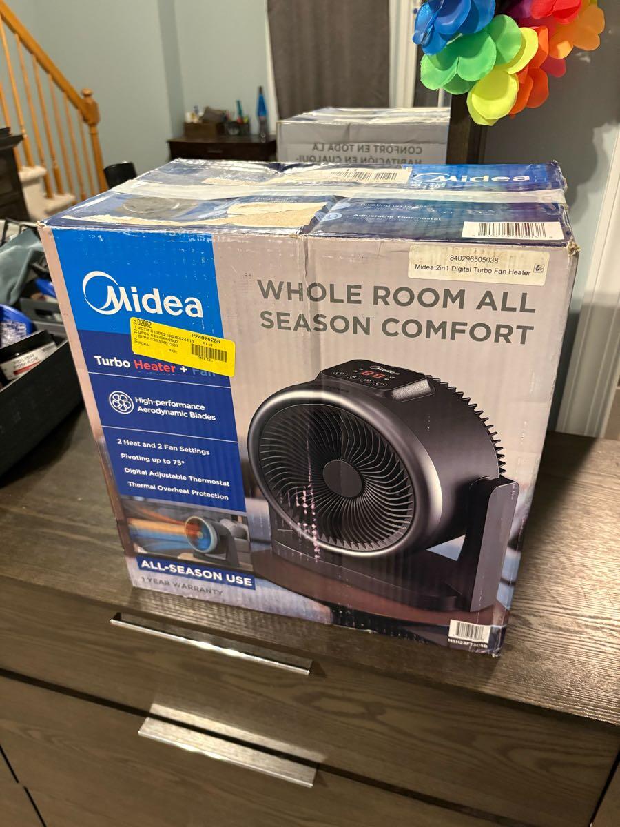 Midea 2-in-1 Digital Turbo Fan Heater For $25 In Hackettstown, NJ