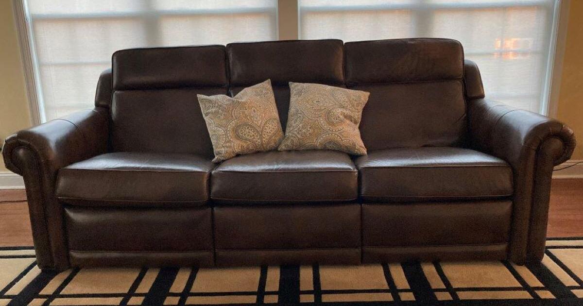 Ethan Allen leather reclining couch for 490 in Newtown, PA Finds