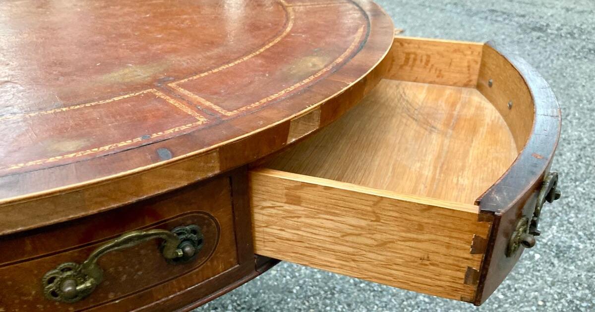 Round wooden table with drawer for free in hockessin de for sale