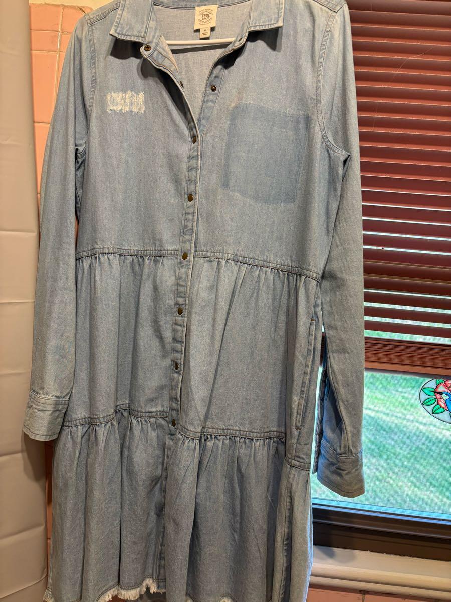 True Craft Denim Shirt Dress For $15 In Shelby, NC | For Sale & Free   Nextdoor