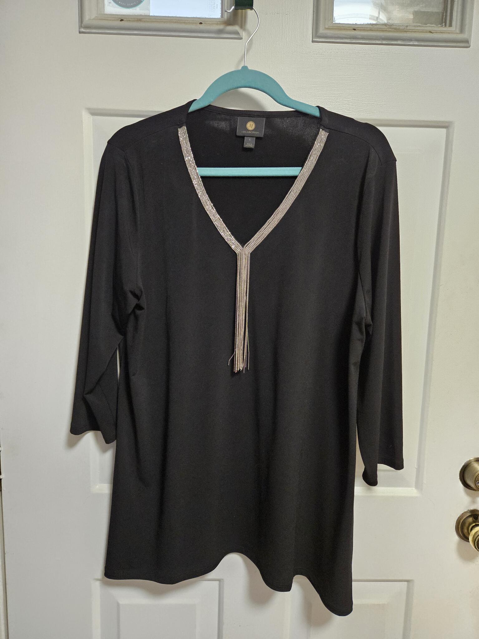 Black Tunic with Silver Trim