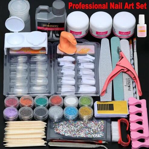 Acrylic Starter Kit by Glitterbels & ATNS Boxed Tips – All Things Nail  Supply