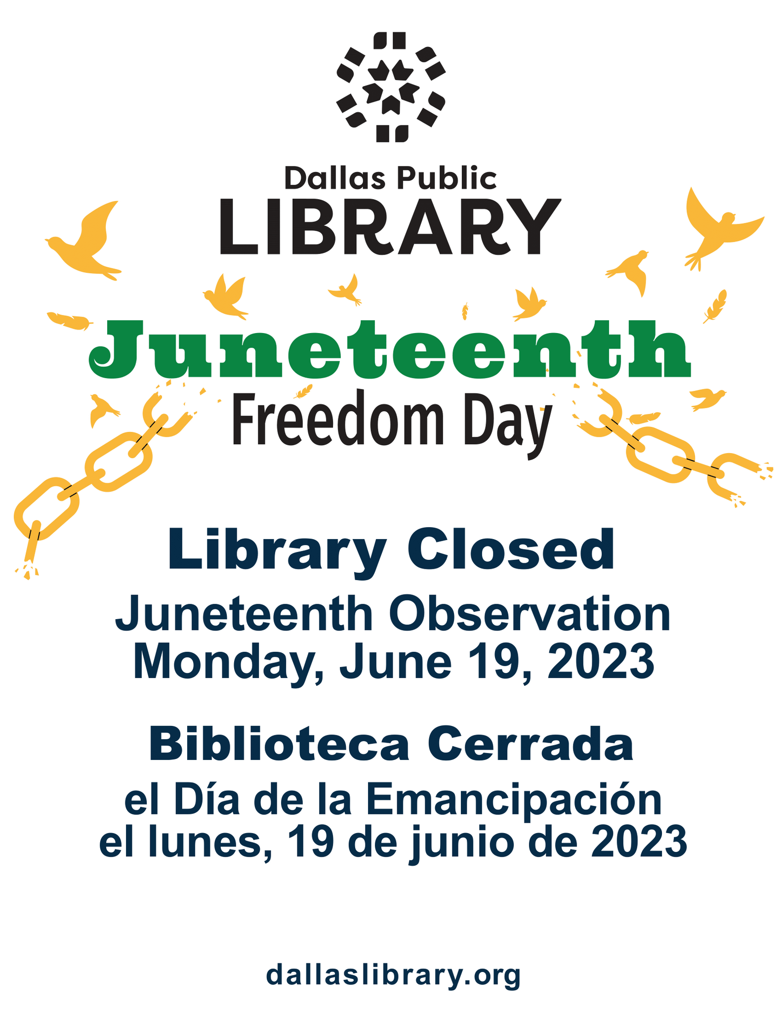 The Highland Hills Library Branch will be closed Monday June 19th, 2023