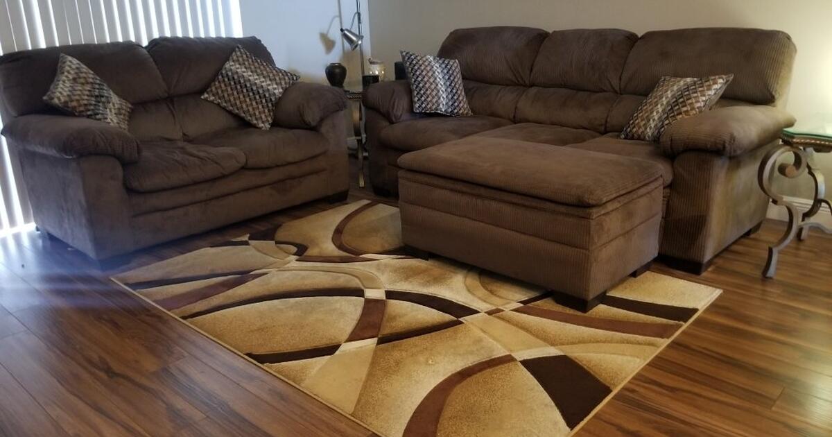 Two nice couches and rug for 120 in Groveland, FL Finds — Nextdoor