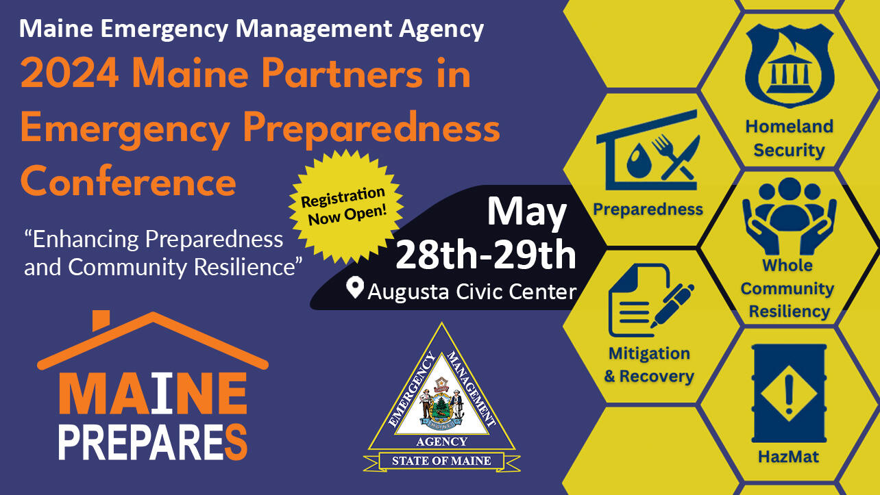 Registration is now open for the 2024 Maine Partners in Emergency ...