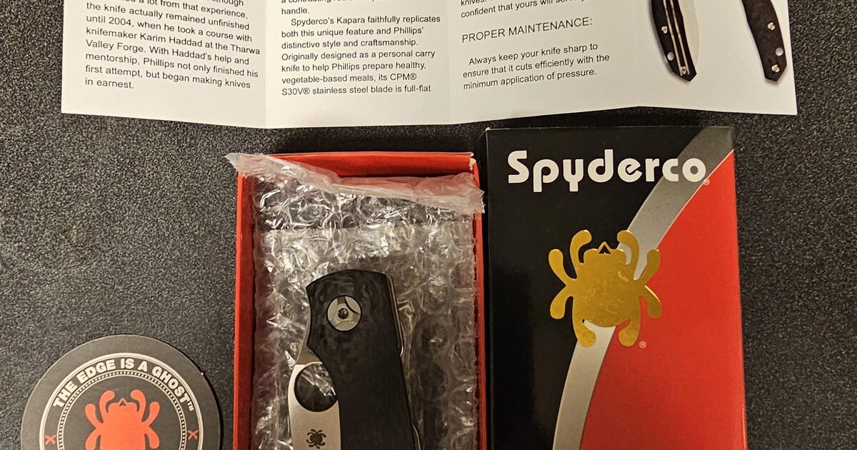 Spyderco Kapara Brand New for 245 in Rio Vista, CA For Sale & Free
