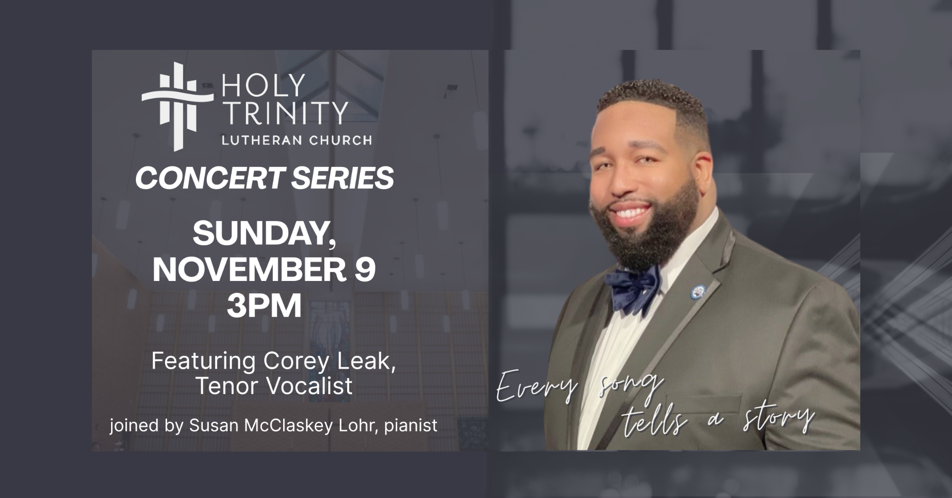 Holy Trinity Concert Series - Corey Leak