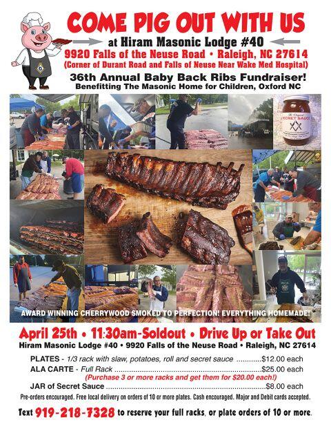 Masonic Smoked BBQ RIBS...