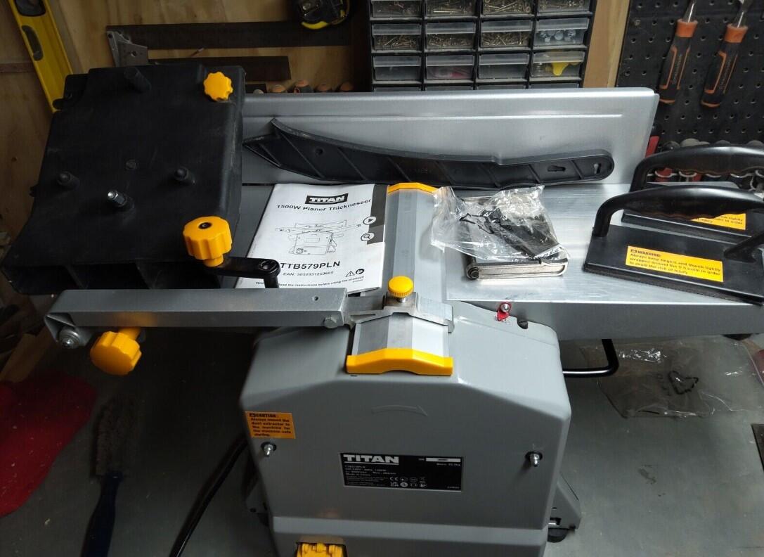 Titan planer thicknesser on sale for sale