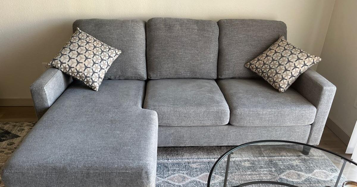 Stark Dark Grey Sofa with Reversible Chaise for $200 in PEORIA, AZ ...