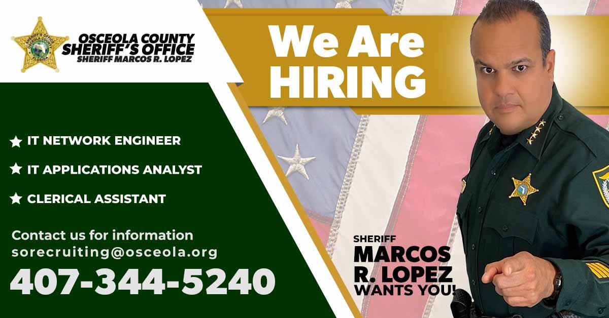 We Are Hiring (Osceola County Sheriff's Office) — Nextdoor — Nextdoor